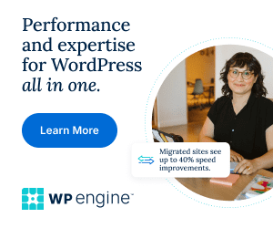 Host your WordPress website with WP Engine